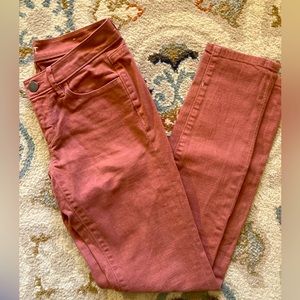 Ann Taylor Loft rust / copper colored jeans